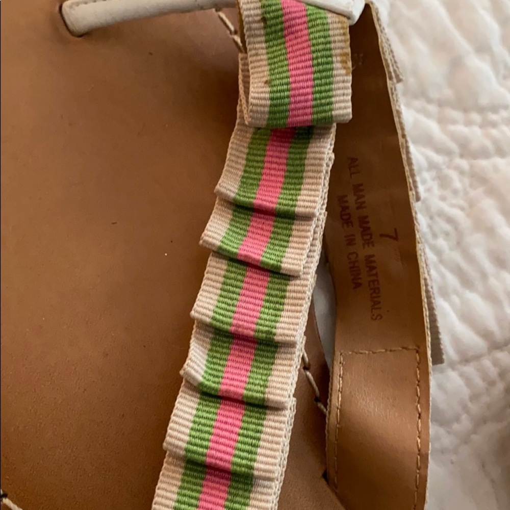 Talbots Ribbon Sandals 🎀💚💗 - Picture 5 of 5